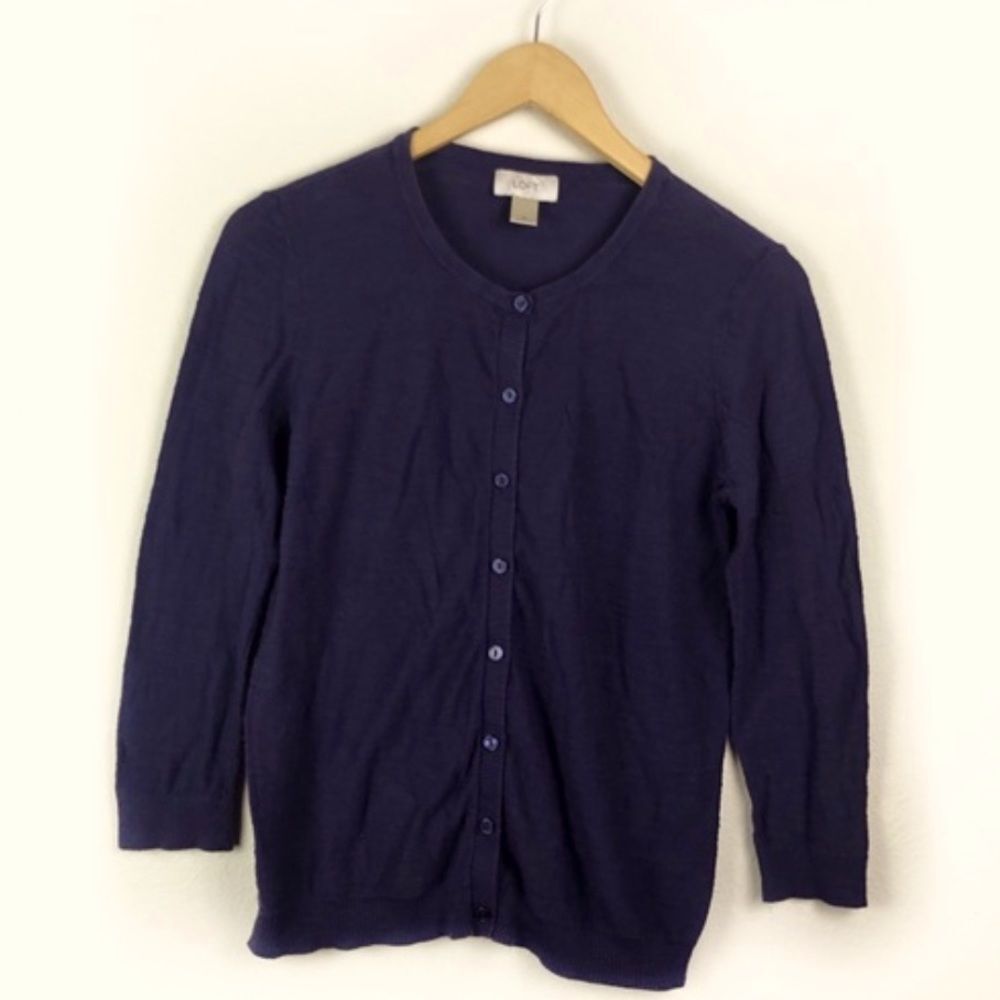 Ann Taylor LOFT Button Up Cardigan Size M